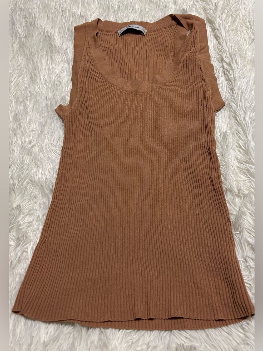 ZARA  Ribbed Sleeveless Knit